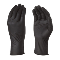 Guantes desechables negros